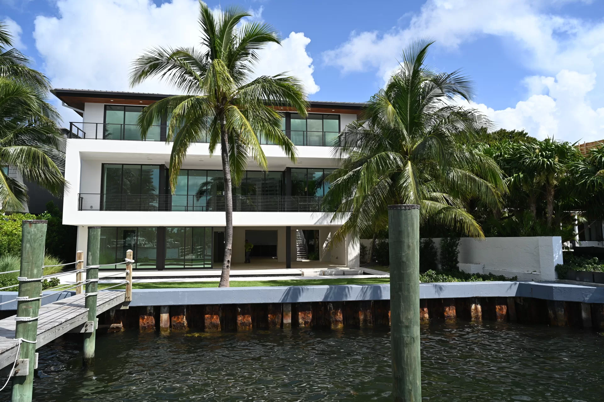 Front of the Florida Waterfront Home