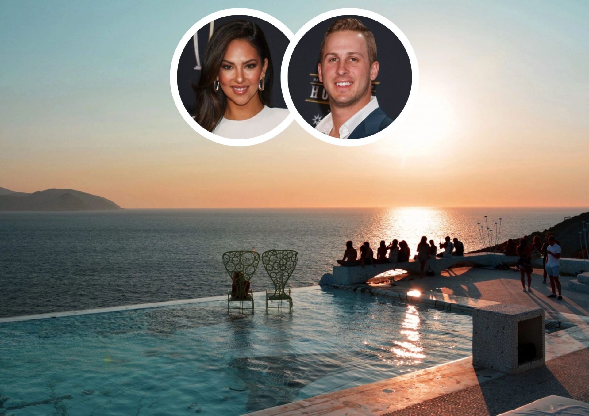 Jared Goff and Christen Harper's Honeymoon Snaps in Greece