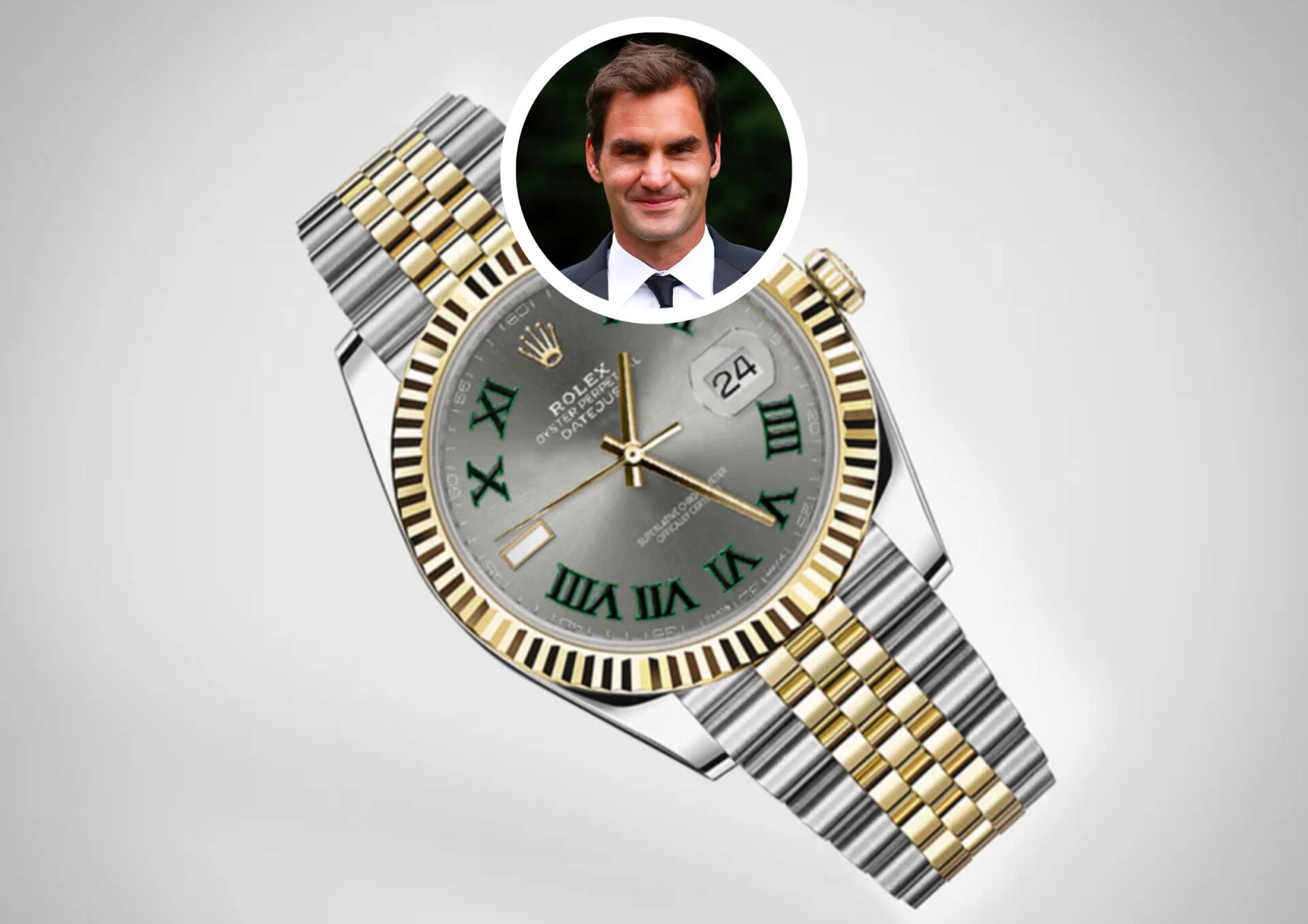 Roger Federer's Wimbledon Themed Rolex