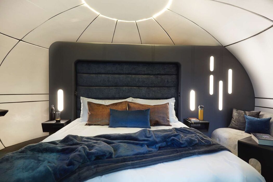 White Desert Pod Bedroom