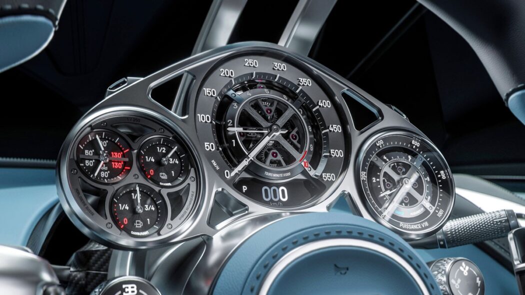 Dash of the new Bugatti Tourbillon hypercar