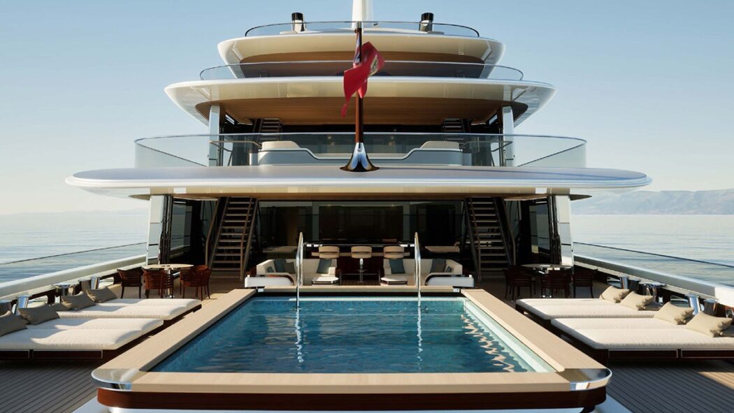 Dorries Yachts Main deck pool