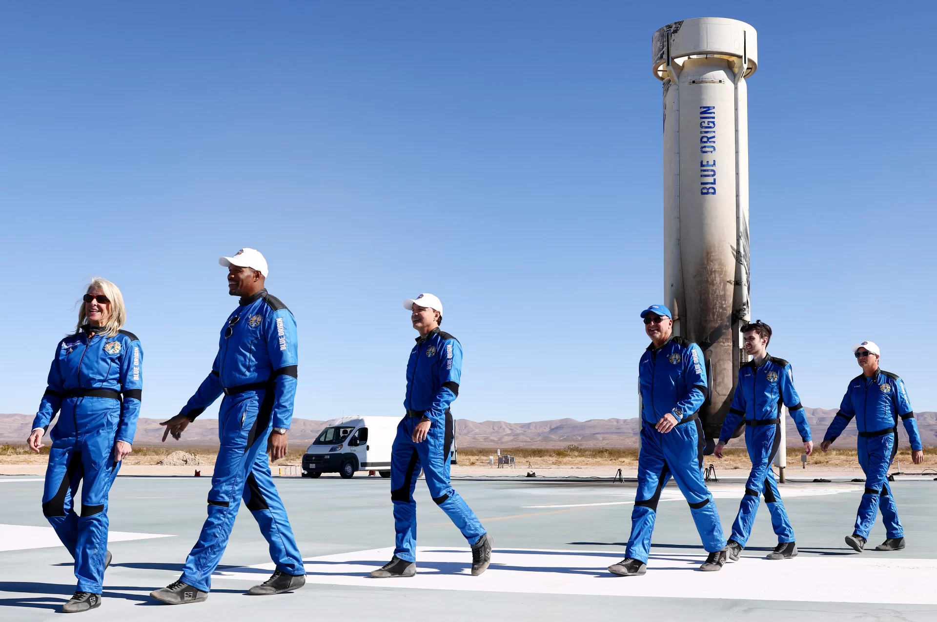 Blue origin in space