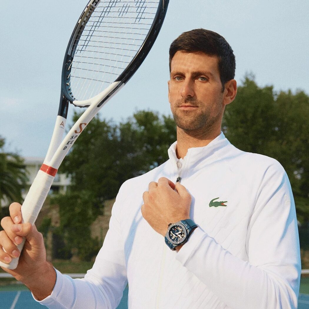 Novak Djokovic wearing watch