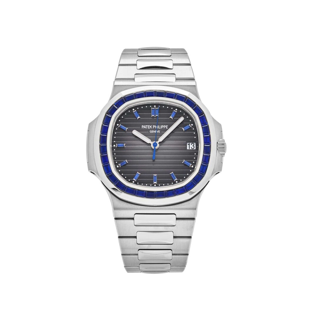 Patek Philippe Nautilus Blue Saphire Front