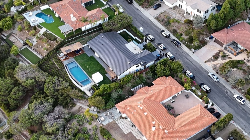 Aerial View of Mathews House