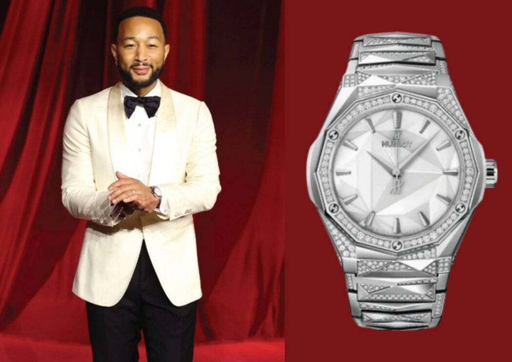 John Legend Hublot Classic Fusion Orlinski Titanium White Alternative Pave 1