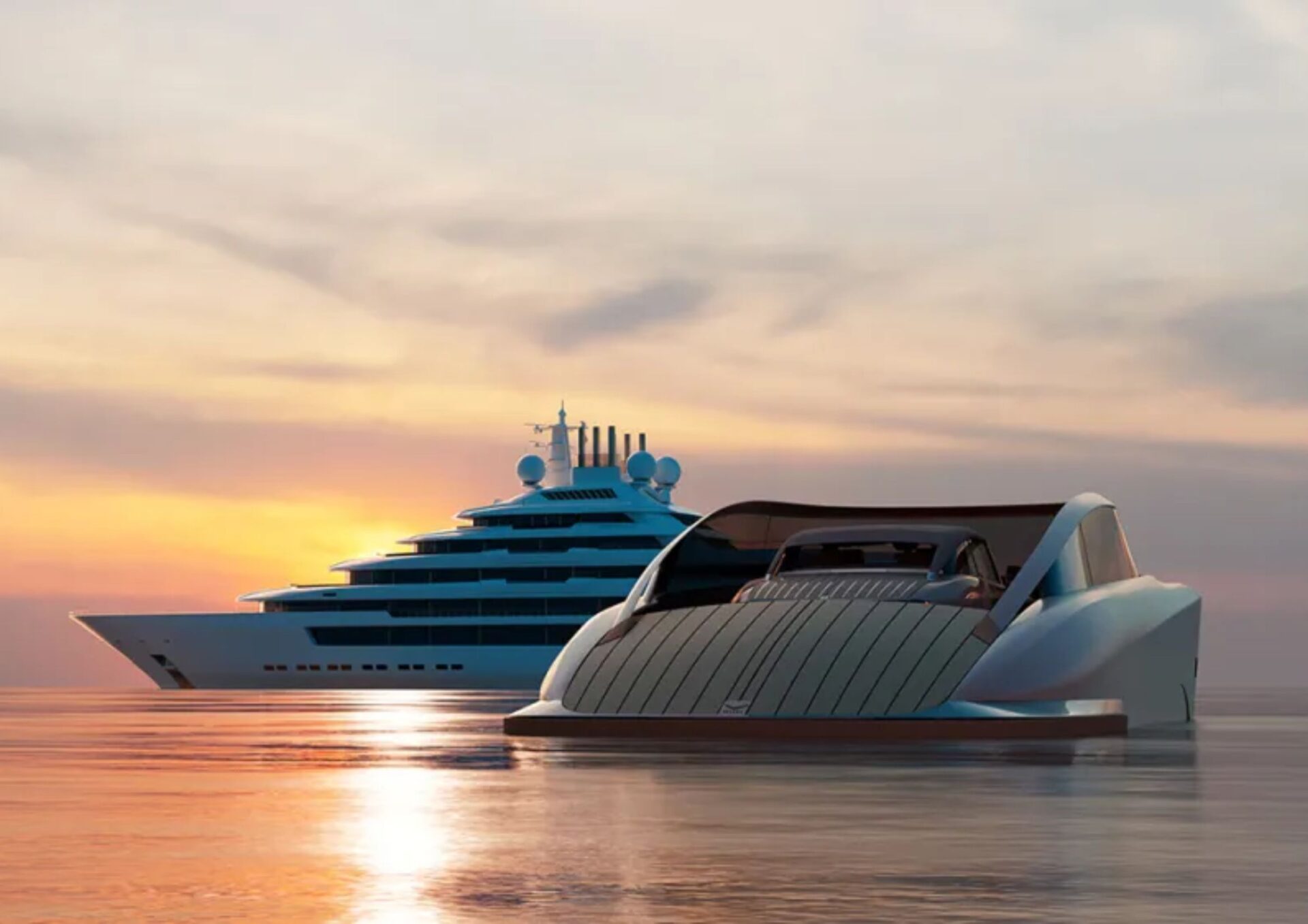 New Catamaran Concept Designed to Carry Your Bugatti