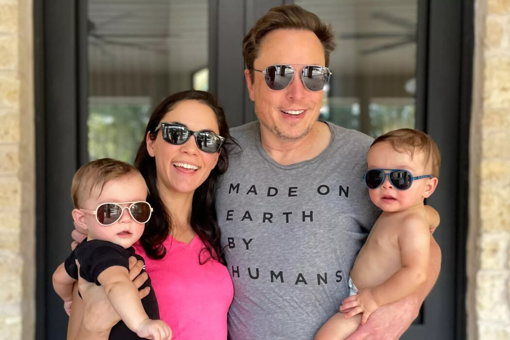 Elon Musk and Shivon Zilis with their twins