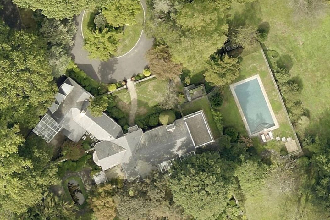 Richard Geres Aerial View of Property