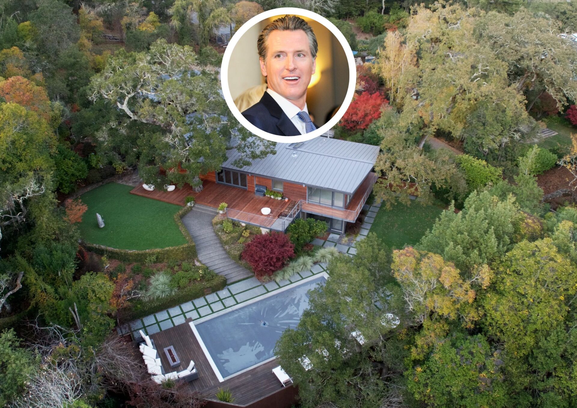 Gavin Newsom's $9.1 Million Hyatt Hotel Heir’s Bay Area Home